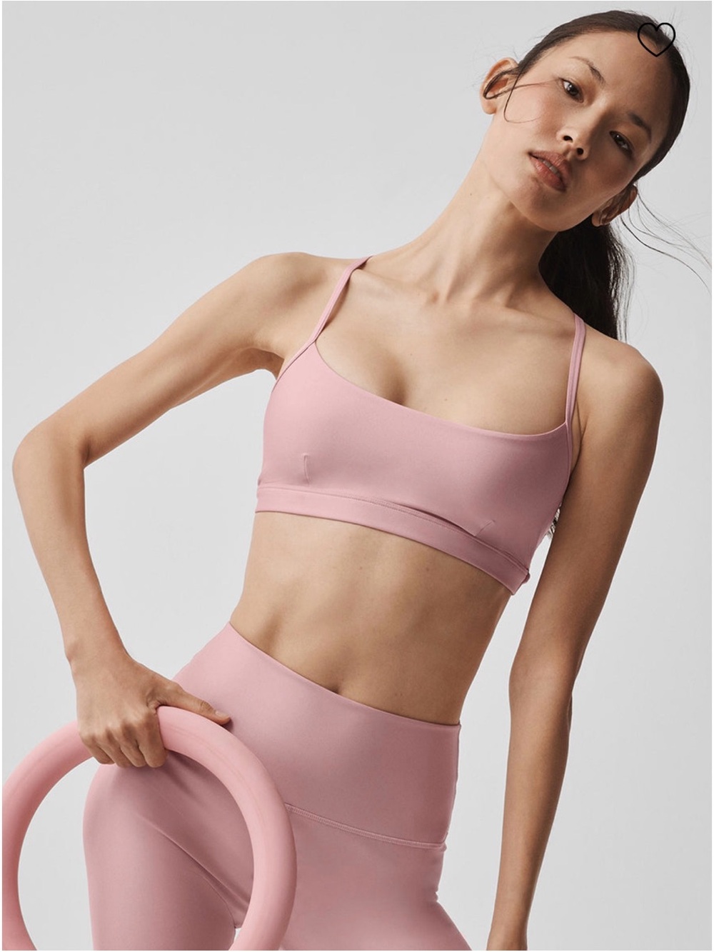 ALO Yoga vintage pink airlift bra
